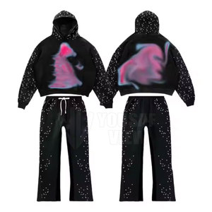 Survêtement strass pour hommes de haute qualité Top vente nouveau Design solide motif hiver Sportsuit en vente - Product Image 1