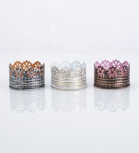 Unique Style Metal <b>Tealight</b> <b>Candle</b> Votive for Home and Hotel Tabletop Decorative Star Design Round Votive Holder - Product Image 4