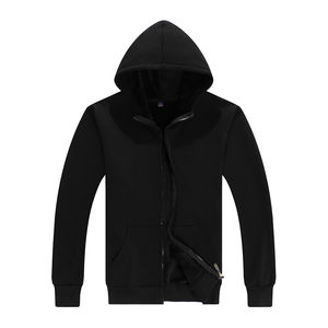 2025 personnalisé vierge de haute qualité Style de base hommes pleine fermeture éclair à capuche éponge, veste à capuche avec fermeture éclair pour hommes - Product Image 6