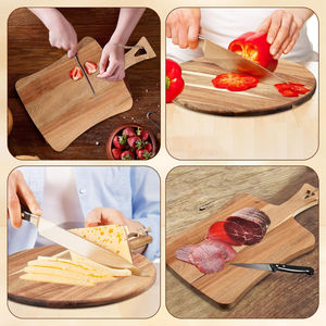 Tabla de Cortar de Madera de Nuevo Diseño con Asa para Cocina, Restaurante y Hotel, Tabla de Cortar a Precio Económico al por Mayor - Product Image 3