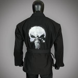 Gi de Jiu Jitsu noir personnalisé pour adultes, uniforme de tissage de perles BJJ MMA avec broderie de logo et service de vêtements de sport OEM - Product Image 3