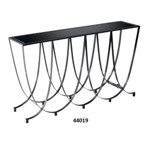 Offre Spéciale Table d'appoint ronde en manguier massif et métal noir Lot de 2 Pcs - Product Image 6