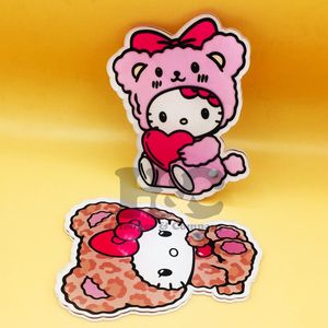 Nuevas Placas de Acrílico para Pestañas, Ecológicas, en Forma de Corazón y Cuadradas, con Logotipo Personalizado, Hello Kitty, para Extensiones de Pestañas, Pinzas Magnéticas, Mink - Product Image 5