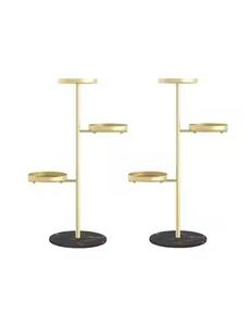 Tall Standing Gold Color Planter with Stand Stylish <b>Succulent</b> Flower <b>Pots</b> Top Selling Outdoor Decorative Planter <b>for</b> Garden Use - Product Image 6
