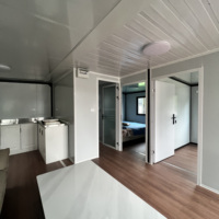 Villa préfabriquée de luxe de 40 pieds 20 pieds 2 3 4 5 chambres Maison préfabriquée pliable extensible Conteneur portable Maison mobile miniature