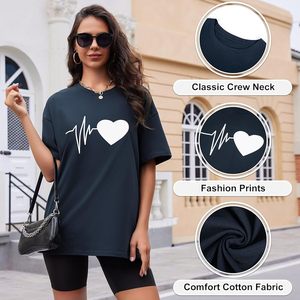 เสื้อเจอร์ซีย์คอกลมใส่ได้ทั้งชายและหญิงแบบลำลองสไตล์สตรีทแวร์ผ้าเจอร์ซีย์พิมพ์ลายระบายอากาศได้ดีใส่ได้ทั้งชายและหญิง - Product Image 4