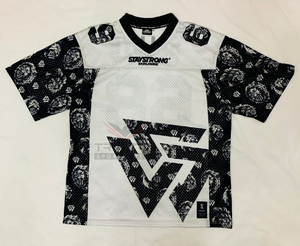 Camiseta Corta Unisex de Alta Calidad, Hecha a Medida, Transpirable, de Secado Rápido, Estilo Vintage, Holgada, de Malla, Estilo Americano - Product Image 4