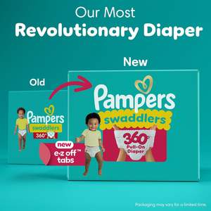Couches Pampers - Swaddlers 360 °   Taille 3, 156 unités, jusqu'à 100 % anti-fuites, confortables et respirantes, conçues pour des changes faciles - Product Image 3