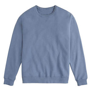 Alta calidad 100% algodón hombres sudaderas cómodo térmico transpirable personalizable Logo camiseta liso teñido al por mayor - Product Image 5