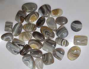AAA HERMOSO Cabujón de piedras preciosas de ágata de Botswana para la fabricación de joyas Cabujón de piedras preciosas de ágata de Botswana Natural de alta calidad Forma Fre - Product Image 4
