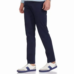 Professional Straight Trouser Nevi Blue Color Men's Work Pants Outdoor Street Wear Casual Pants Trousers