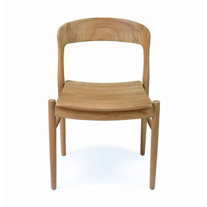 Chaise de salle à manger en teck massif moderne - Imperméable, écologique, durable, utilisation en extérieur et en intérieur, hôtels, villas, projets commerciaux - Product Image 5