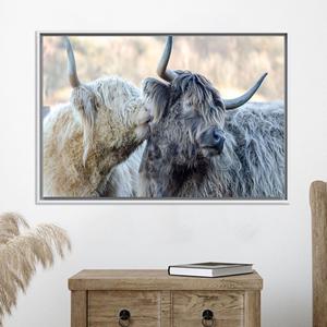 Lienzo Impreso: Decoración Animal para Sala de Estar - Arte Moderno para Pared, Lienzo con Marco Blanco - Product Image 1