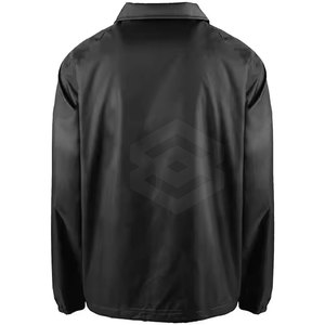 Chaqueta deportiva para hombre con logotipo personalizado OEM estilo cortavientos con cuello levantado de invierno con cremallera transpirable poliéster/algodón suministro a granel - Product Image 2