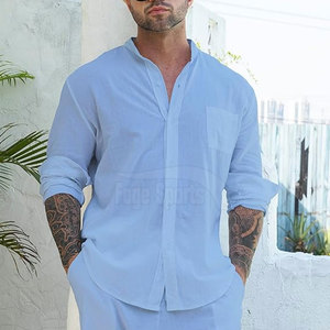 ชุดเดรสสำหรับผู้ชาย, มาใหม่ชุดเดรสลำลองระบายอากาศน้ำหนักเบาเสื้อเชิ้ตกางเกงทำจากปากีสถานสีและโลโก้ตามสั่ง - Product Image 4