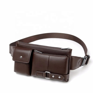 Bolso de Pecho Minimalista de Cuero Genuino, Bolso de Hombro con Cierre de Cremallera, Impermeable, para Uso Diario, Todas las Temporadas, para Hombre - Product Image 2