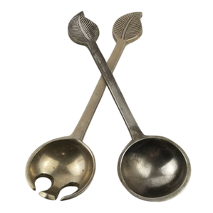 Service de couverts Nouveau design Serveur à salade en acier Qualité supérieure Couverts miroir Poignée décorative d'extrémité du fabricant indien - Product Image 6