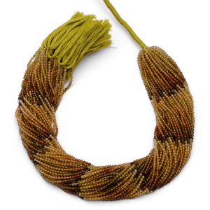 Turmalina Amarilla AAA de 2mm-3mm, Cuentas Microfacetadas, Turmalina Natural Multicolor, Gema Semipreciosa, Cuentas Sueltas en Forma de Rondelle para Joyería - Product Image 4