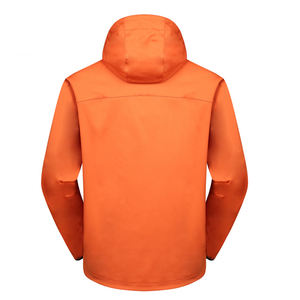 2023 hommes personnalisé conçu SoftShell veste haute imperméable à capuche mince support en gros pas cher personnalisé hiver saison tissé tissu - Product Image 3