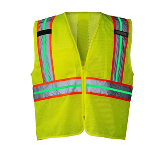 Gilet de sécurité haute visibilité pour la construction, gilet de sécurité réfléchissant haute visibilité pour hommes, vente chaude, 100% polyester respirant - Product Image 4