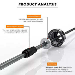 Corde per saltare digitali regolabili aerobiche per allenamento Crossfit Speed cuscinetto per saltare la corda per allenamento Fitness all'aperto Indoor - Product Image 4