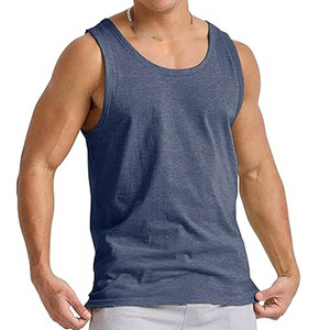 High Quality Cotton Fiber Gym <b>Vests</b> Casual Sports Training Man Tank Top Wholesale Rate for <b>Bodybuilding</b> Singlet - Product Image 3