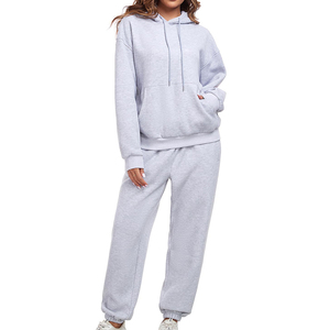 Chándales ecológicos para mujer, chándal de manga larga con estampado de logotipo personalizado para mujer - Product Image 5