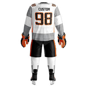 2025 cómodo transpirable precio bajo Venta caliente logotipo personalizado impresión conjuntos de uniformes de hockey sobre hielo - Product Image 4
