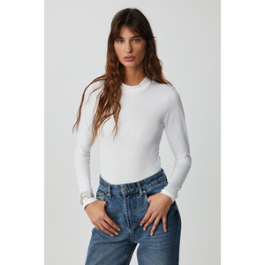 ETHIQUET KAMILLA Combinaison à manches longues pour femme, col semi-montant, boutons pression - Product Image 1