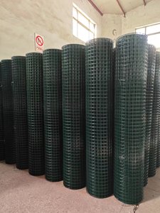 Lưới màu xanh lá cây PVC tráng dây thép mạ kẽm vườn hàng rào CuộN 6x6cm Kích thước lưới mạ kẽm dây hàng rào CuộN gia cầm lưới - Product Image 4