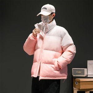 Manteau en duvet court grande taille pour hommes, doudounes ajustées confortables avec tissu en toile élégant, élégant et confortable - Product Image 3