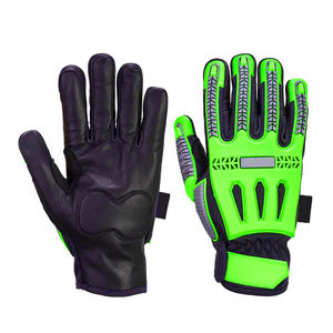 Guantes de protección de impacto TPR Guantes cómodos de cuero Venta caliente Rescate industrial Mejores guantes de impacto para la venta - Product Image 1
