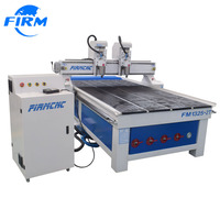 Machine de fraisage CNC à double tête Firmcnc 1325 |   Routeur CNC à double broche pour le travail du bois, idéal pour la fabrication de meubles, d'armoires, de panneaux MDF et de contreplaqué