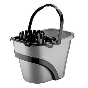 Juego completo de limpieza de plástico PP con escurridor, sistema de cubo multiusos de 17 LT y 4 ruedas, duradero para más de 20,000 ciclos, fregado eficiente de pisos para el hogar - Product Image 1