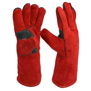 Gants de soudage en cuir de vachette respirant résistant à la chaleur et au feu équipement de sécurité de Protection des mains résistant aux étincelles pour le soudage Mig - Product Image 5
