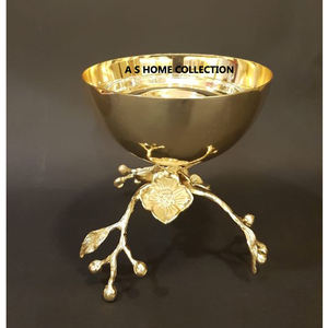 2024 support de branche de luxe décoration de la maison bol martelé fruits plats de fête pour mariage - Product Image 3