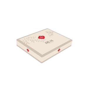 Vidal Claret <b>Red</b> Dual Double <b>Duvet</b> Cover <b>Set</b> Made of Cotton Box - Product Image 4