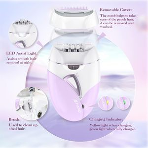 Épilateur portable 36 pinces pour femmes, 2 vitesses réglables, pour l'épilation du visage, des lèvres, des bras, des aisselles, des jambes et des zones du maillot - Product Image 2