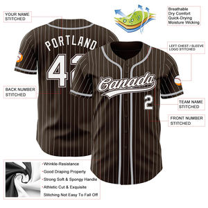 Uniforme de Béisbol de Servicio OME para Jóvenes, Camiseta de Béisbol con Botones y Estampado Personalizado, Conjuntos con Nombre y Número del Equipo - Product Image 3