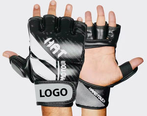 Gants de MMA professionnels de bonne qualité, logo personnalisé, vente en gros, gants de grappling en cuir, gants de sparring, gants de boxe en PU, arts martiaux - Product Image 6