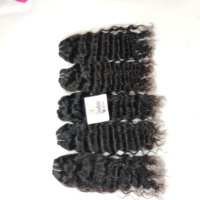 Cheveux naturels indiens, ondulés lâches, ondulés profonds, cuticules alignées, donneur unique, lisses, ondulés, Remy, doux, avec dentelle frontale, pas chers, non traités, humains