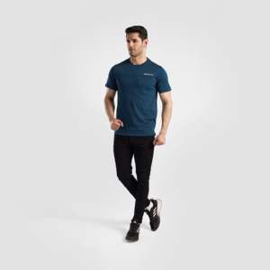 เสื้อยืด Power Move สีเขียวอมฟ้า ผลิตจากผ้าเจอร์ซีย์โพลีเอสเตอร์ 100% - Product Image 4