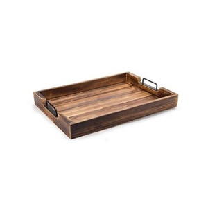 Bandeja para servir de madera Bandeja para servir frutas Bandeja para servir de madera de mango de alta calidad con un aspecto elegante - Product Image 6