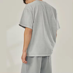 Camiseta transpirable de algodón personalizada hecha en fábrica para hombre, camiseta informal especial de verano de alta calidad para hombre, camiseta de manga corta con cuello redondo, novedad - Product Image 6