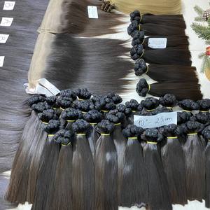 Cheveux naturels noirs et couleur piano en trame |   Cheveux humains vierges du Vietnam |   Surpiqûres robustes |   Sans perte de poils |   Dream Hair JSC - Product Image 6