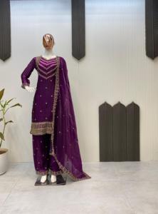 Nueva llegada de seda de Bollywood Kurta Set para mujeres bordado Dupatta traje de tendencia para fiesta precio barato oferta a granel - Product Image 5