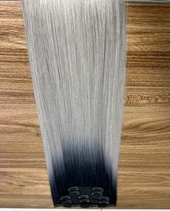 Wholesale Cuticle Aligned Raw Vietnamese Human Hair Extensions Double Drawn Seamless <b>Clip</b> Ins Hair Extension Smooth and Shiny. - Product Image 3