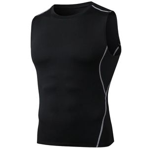 Nueva colección sin mangas Hombre ropa de compresión deporte Top hombre Activewear gimnasio Fitness camiseta - Product Image 4