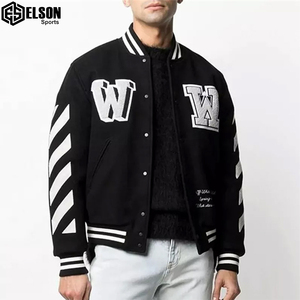 Adultes Fashion Puffer Varsity Vestes pour hommes Patches en chenille personnalisés Letterman College Bomber Baseball Varsity Jacket pour hommes - Product Image 5