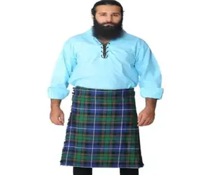 En kaliteli Scottish geleneksel Scottish Highland Kilt erkek Kilt geleneksel ekose ucuz fiyat özel Scottish Tartan